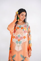 Tropical Bloom Kaftan Dress