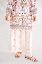 Floral Butterfly Korean Silk Co-Ord Set