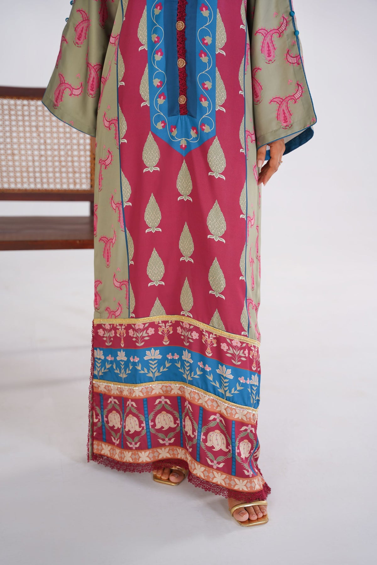 Artisan Heritage Korean Silk Kaftan