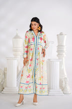 Floral Butterfly Printed Maxi Dress