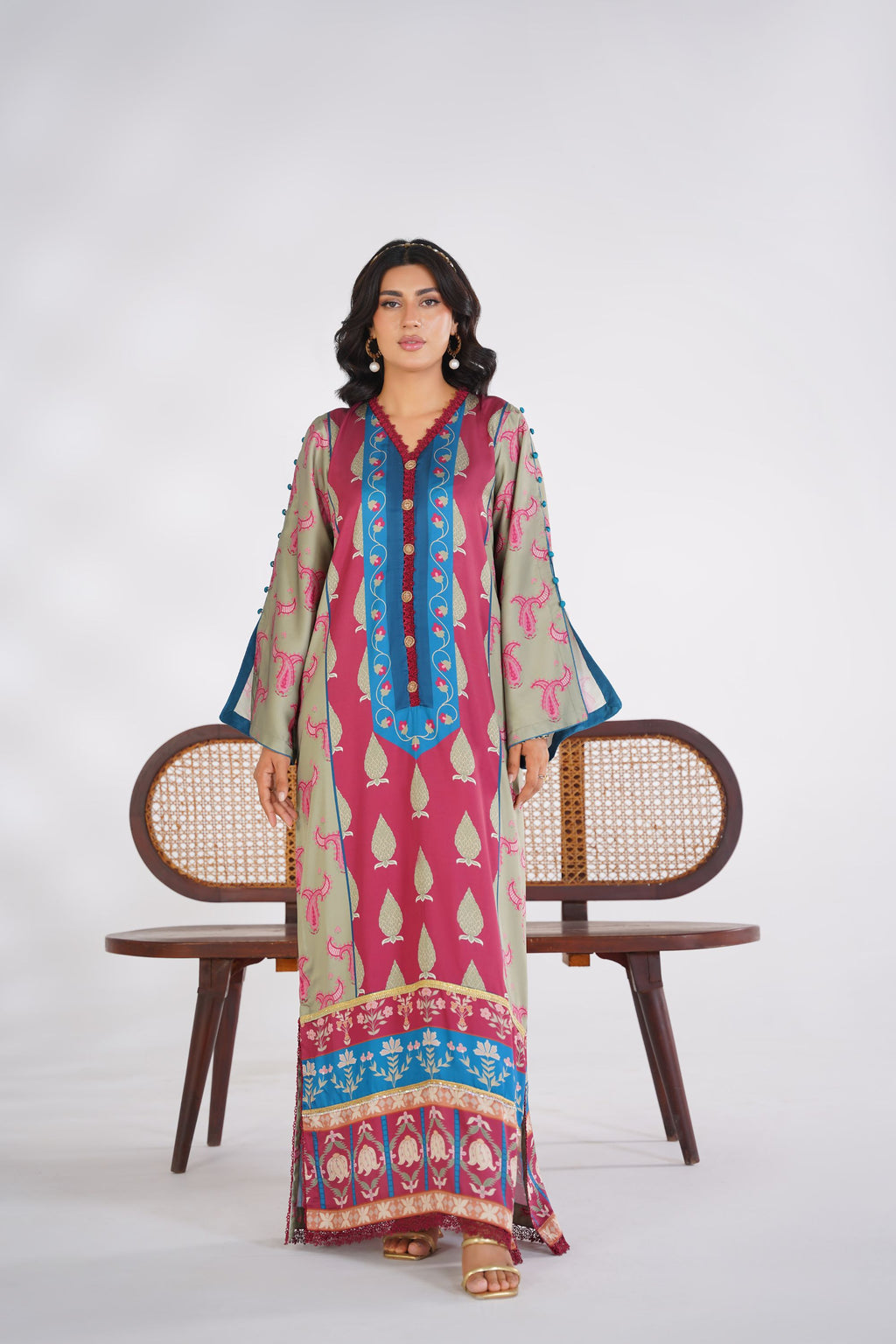 Artisan Heritage Korean Silk Kaftan