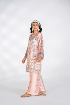 Enchanted Bloom Korean Silk Co-Ord Set