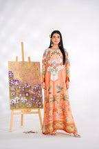 Tropical Bloom Kaftan Dress