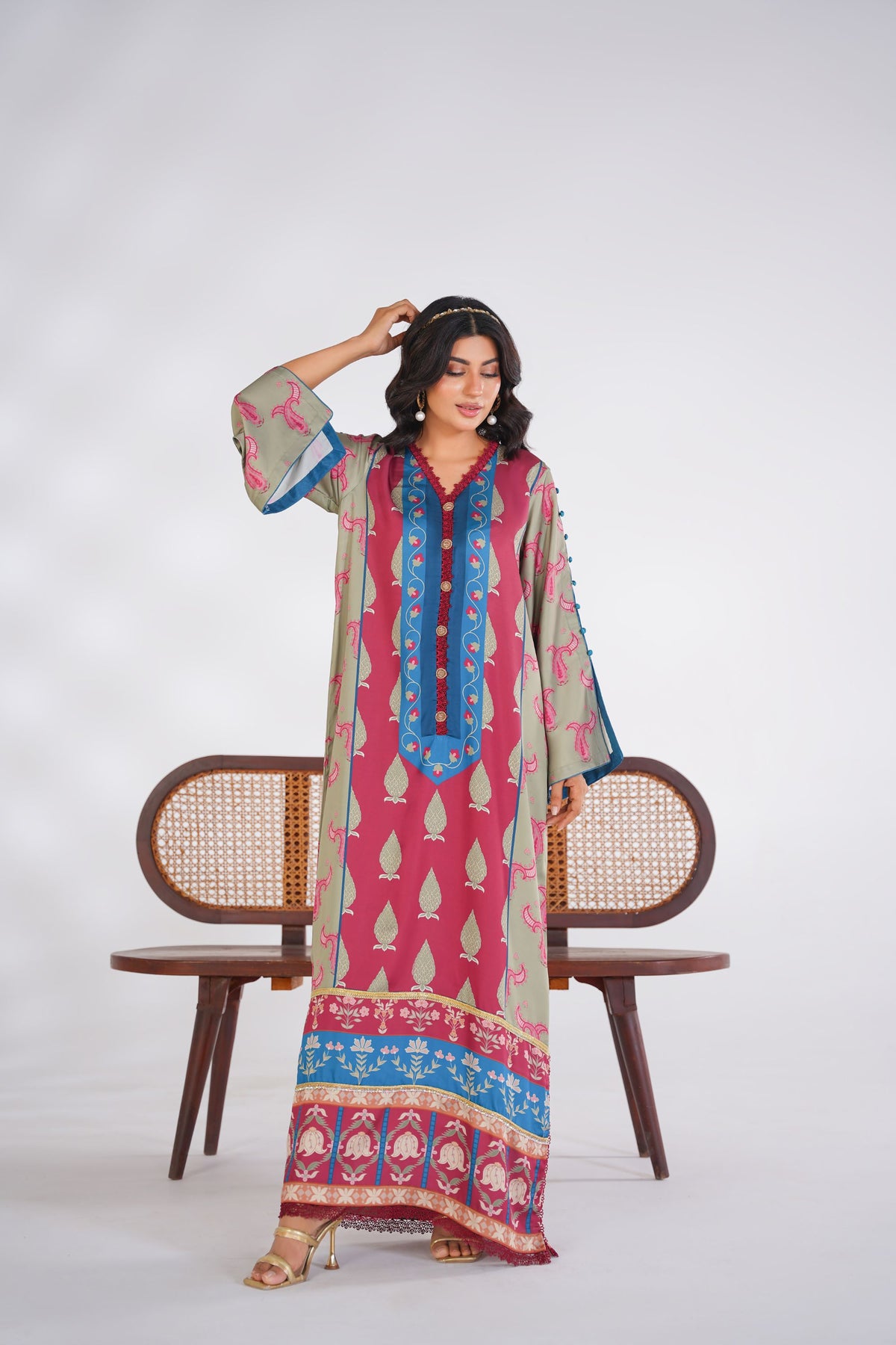 Artisan Heritage Korean Silk Kaftan