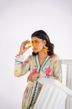 Floral Butterfly Printed Maxi Dress