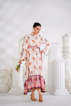 Tropical Bloom Flared Dress