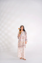 Floral Butterfly Korean Silk Co-Ord Set