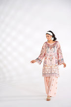 Enchanted Bloom Korean Silk Co-Ord Set