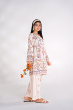 Floral Butterfly Korean Silk Co-Ord Set