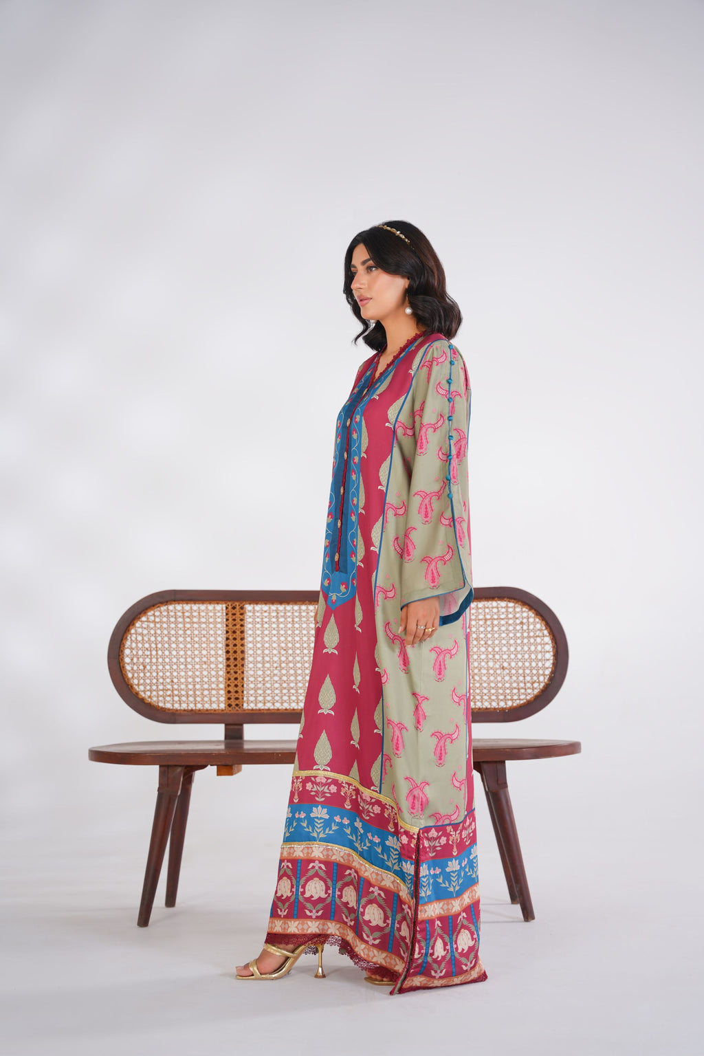 Artisan Heritage Korean Silk Kaftan