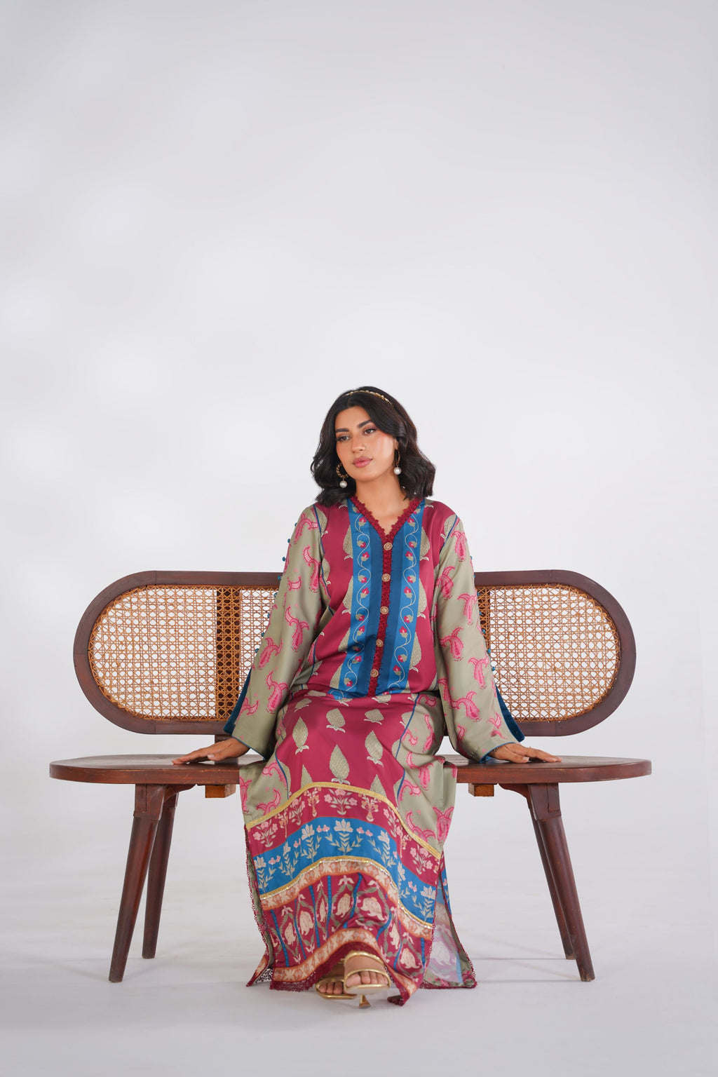 Artisan Heritage Korean Silk Kaftan