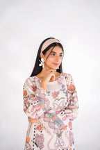 Floral Butterfly Korean Silk Co-Ord Set