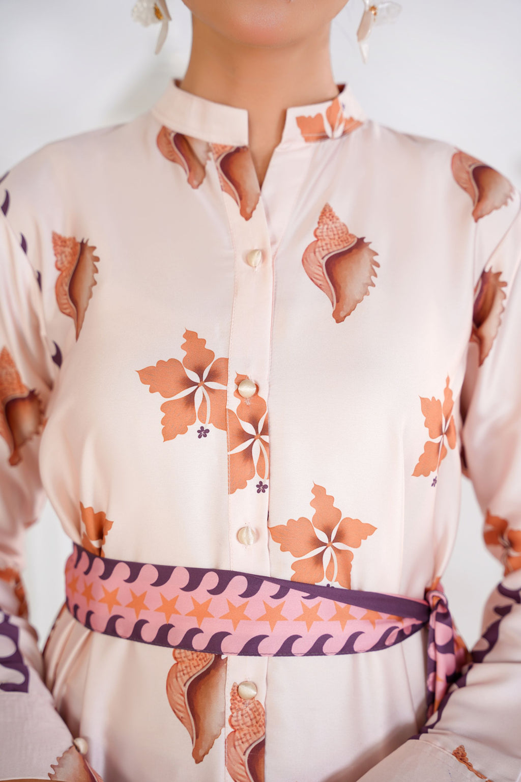 Tropical Bloom Flared Dress