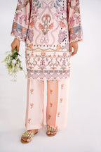 Enchanted Bloom Korean Silk Co-Ord Set