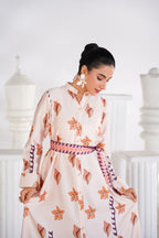 Tropical Bloom Flared Dress