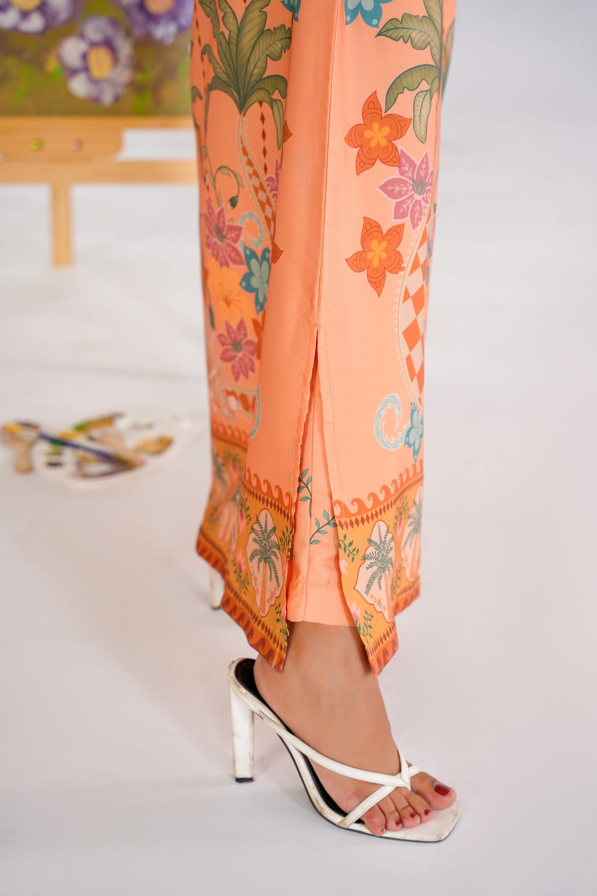 Tropical Bloom Kaftan Dress