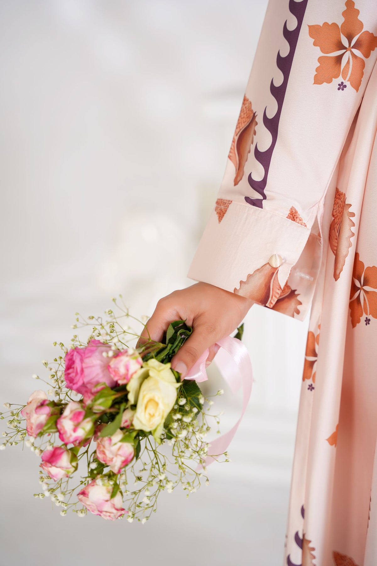 Tropical Bloom Flared Dress