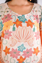 Tropical Bloom Kaftan Dress