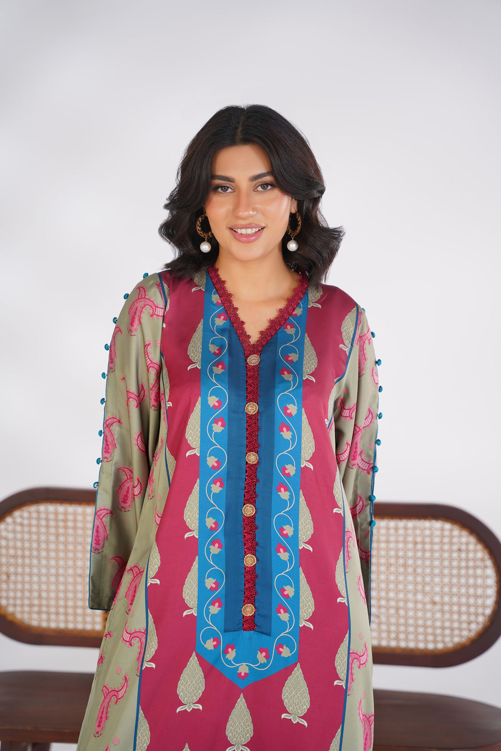 Artisan Heritage Korean Silk Kaftan