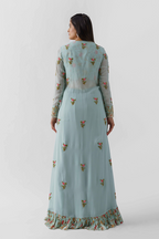 Light Blue Georgette Jacket Set